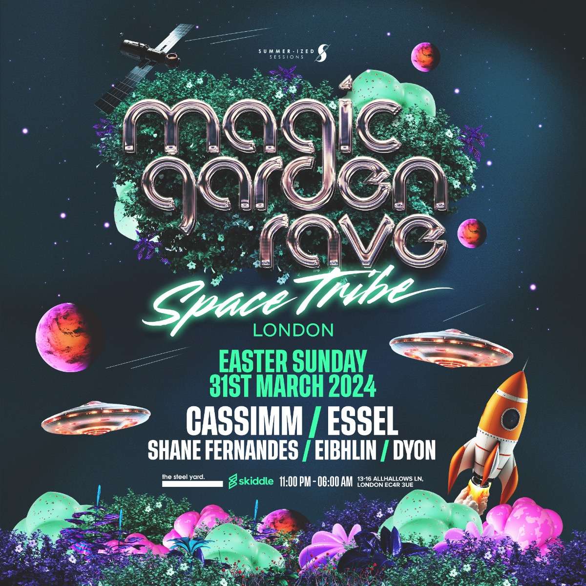 Magic Garden Rave | Space Tribe (Easter Sunday)